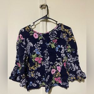 Floral Long Sleeves Blouse